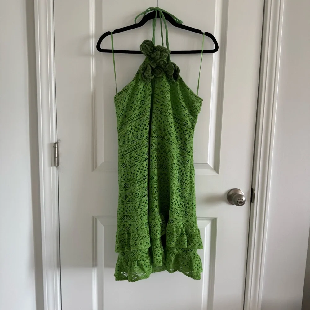 FARM Rio Green Backless Dress - Picture 2 of 6